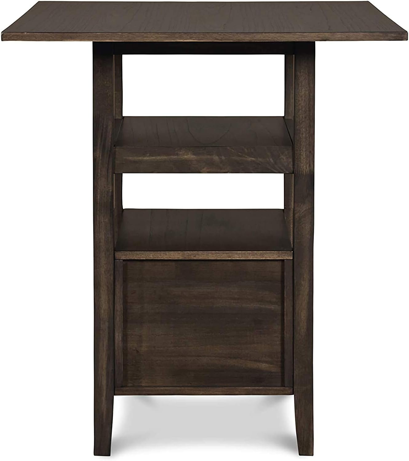 New Classic Furniture Derby Counter Dining Stool Set with 1 Table and 4 Chairs, Chocolate - Table & Chair Sets