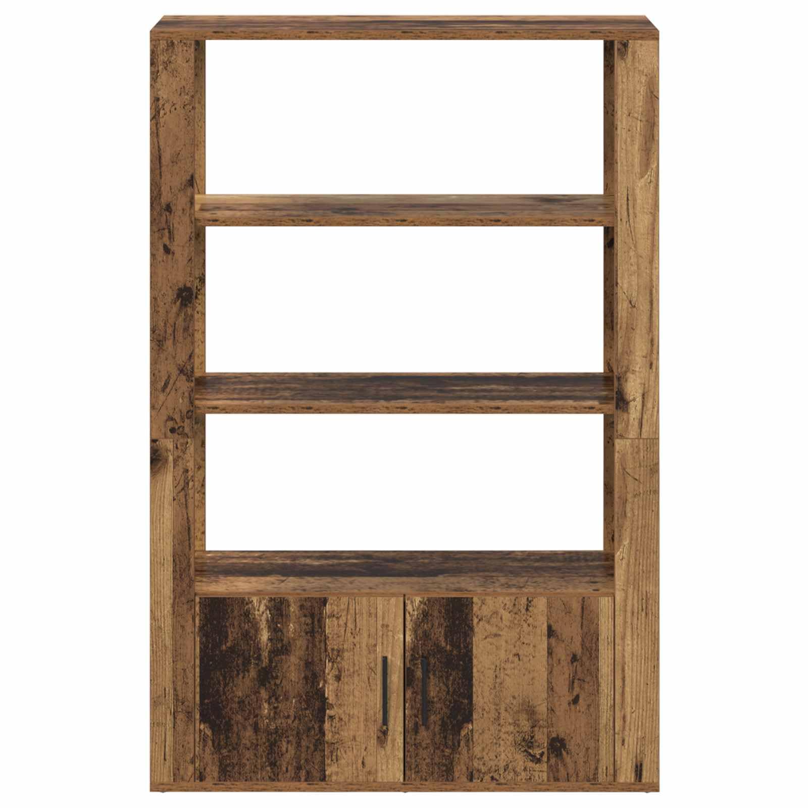 Credenza effetto legno anticato, 80 x 30 x 119,5 cm, comò in legno