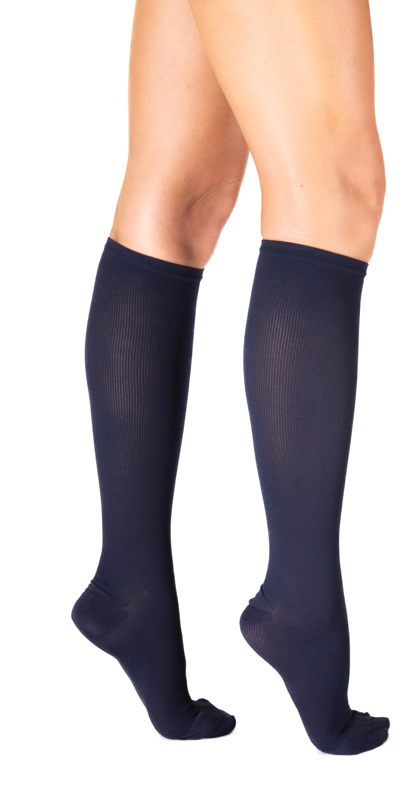 SEGRETA 00159 - Calza Compressione Graduata Uomo Donna, Calzino Riposante Unisex, Gambaletto in Cotone con Effetto Batteriostatico, Morbido e Confortevole, 16-20 mmHg
