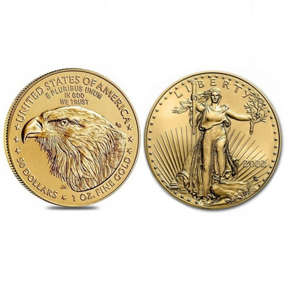 Moneta Antica della Statua della libertà 2022 USA Liberty Eagle Moneta Un Dollaro Monete Commemorative Monete Collezione Americane Decorazioni per Casa