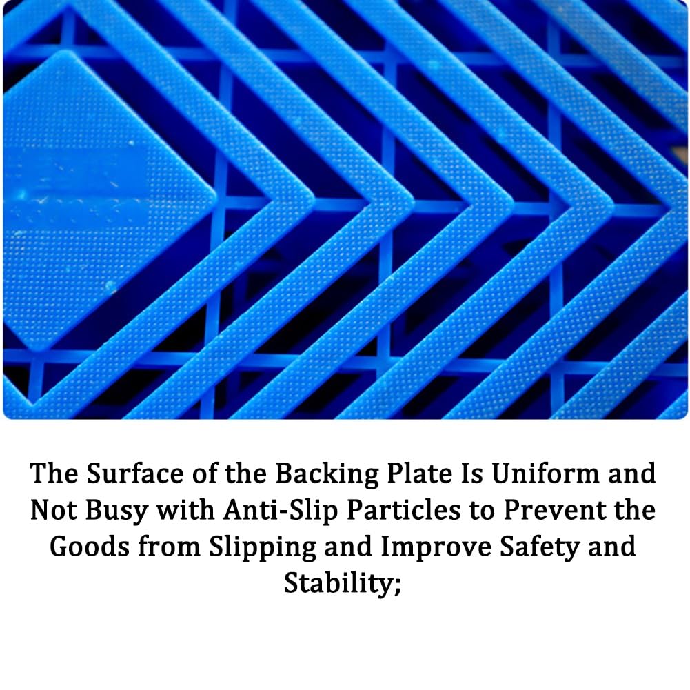 WIGING Plastic Pallet, HDPE Non Slip Ventilation Shipping Grid Pallet, Interlocking Storage Floor Mat For Restaurant, Kitchens, Garages, Supermarket (Size : 60x40x5cm/1.96x1.31x0.16ft - View #3