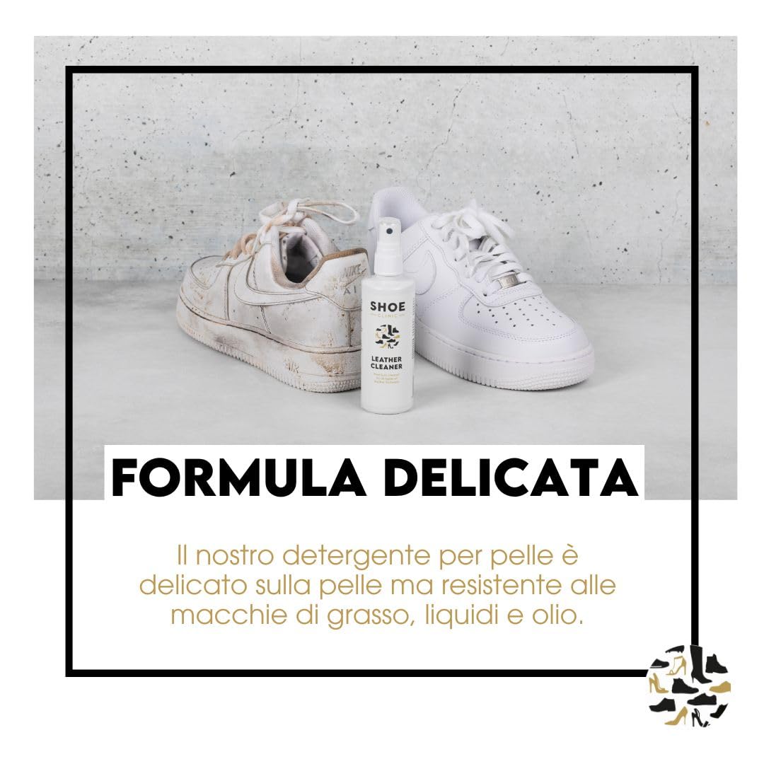 Shoe Clinic Detergente e protettore per pelle utilizzare su stivali, scarpe da ginnastica e altro per uomini e donne (125 ml)