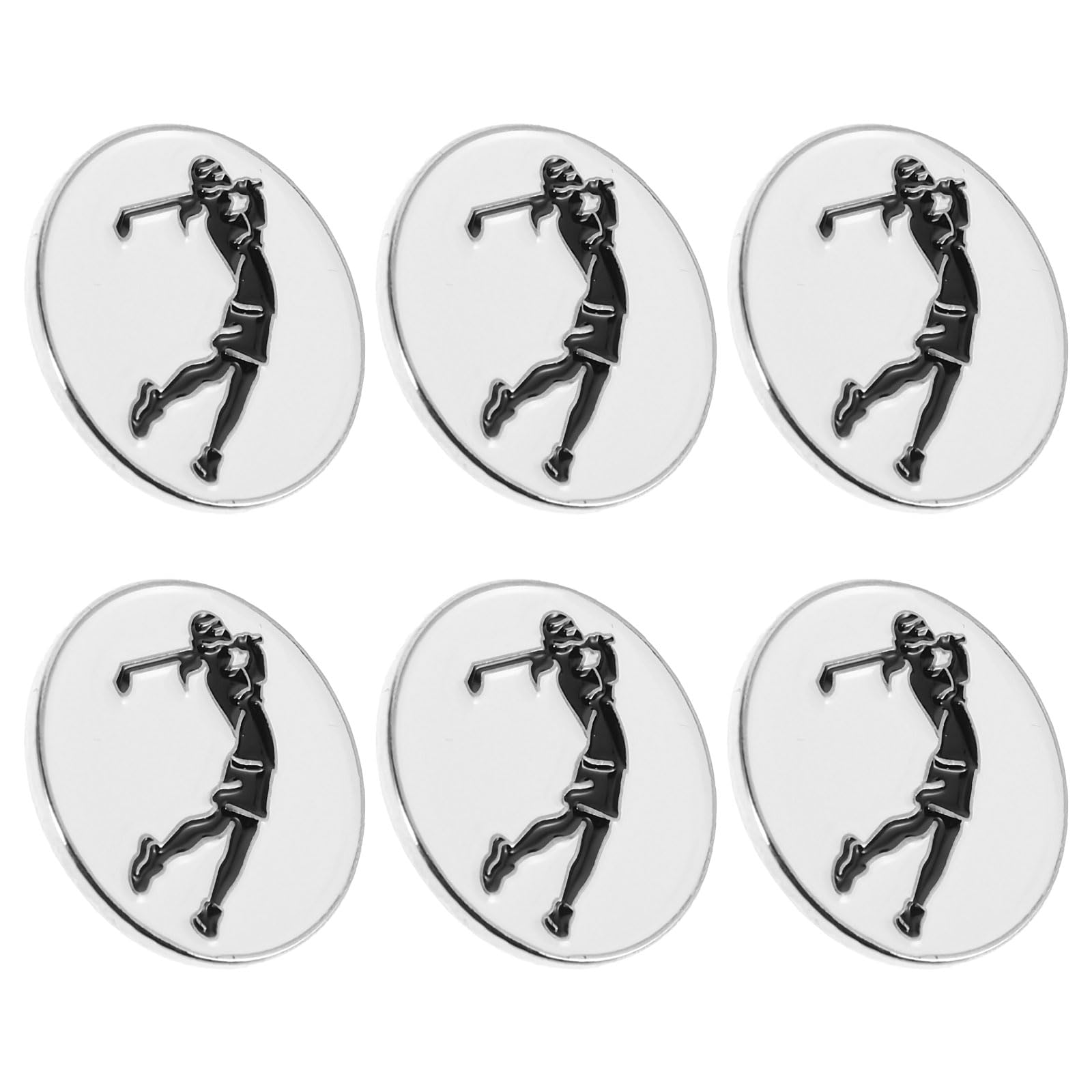 Soportes magnéticos para Guantes con Marcador de Pelota de Golf - 6 Clips para Gorra - Abrazadera metálica