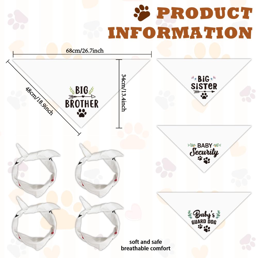arricraft 4 Pcs Polyester Pet Bandanas - Image 2
