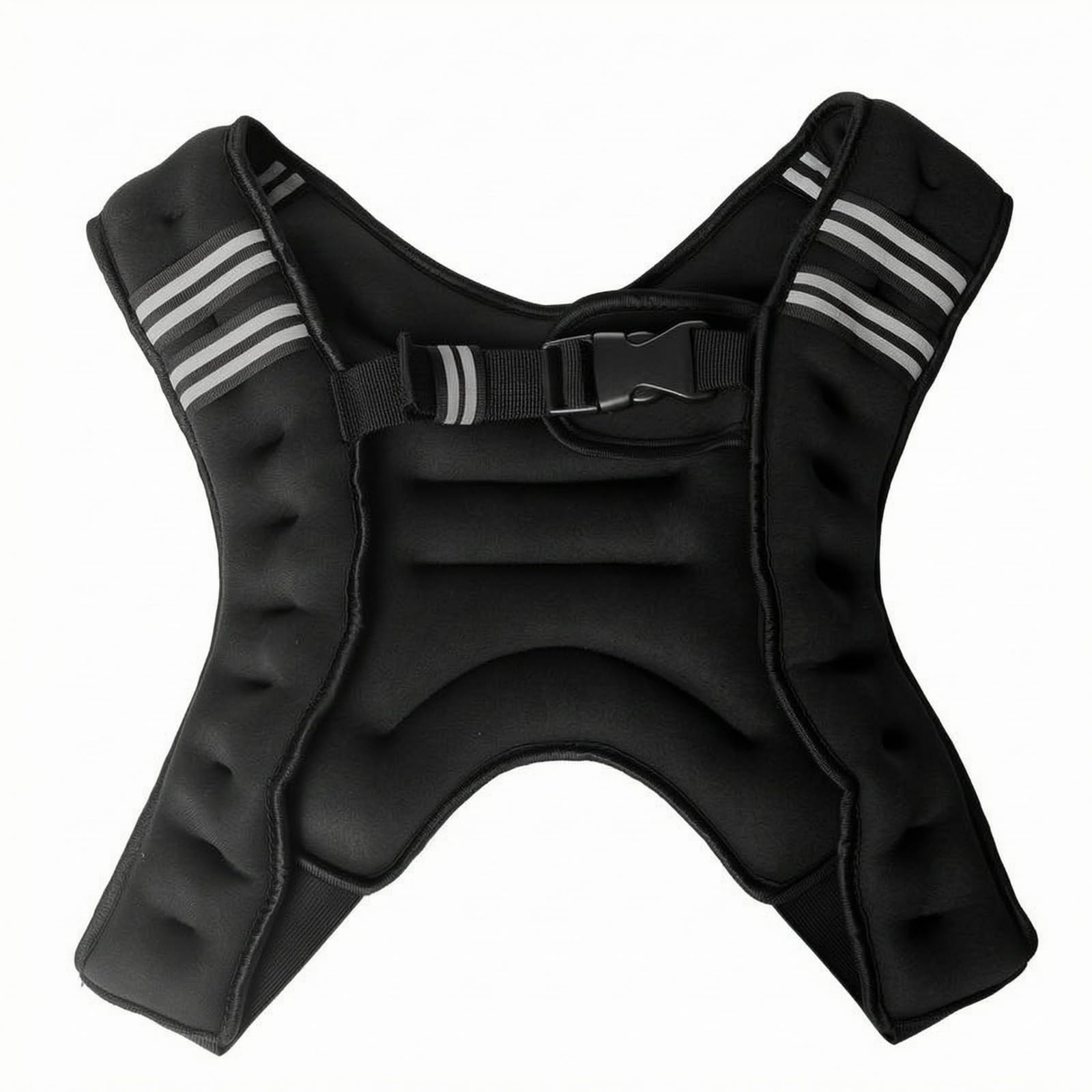 Gilet Zavorrato per Allenamento Corsa Fitness Agilità E Stabilità Linea Avvolgente Spalline Imbottite Tessuto Elastico in Nylon E Spandex con Cinghia