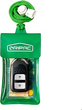 DRIPAC Waterproof Car Key FOB Case Bag Dry Holder Pouch For ID Badge Cash