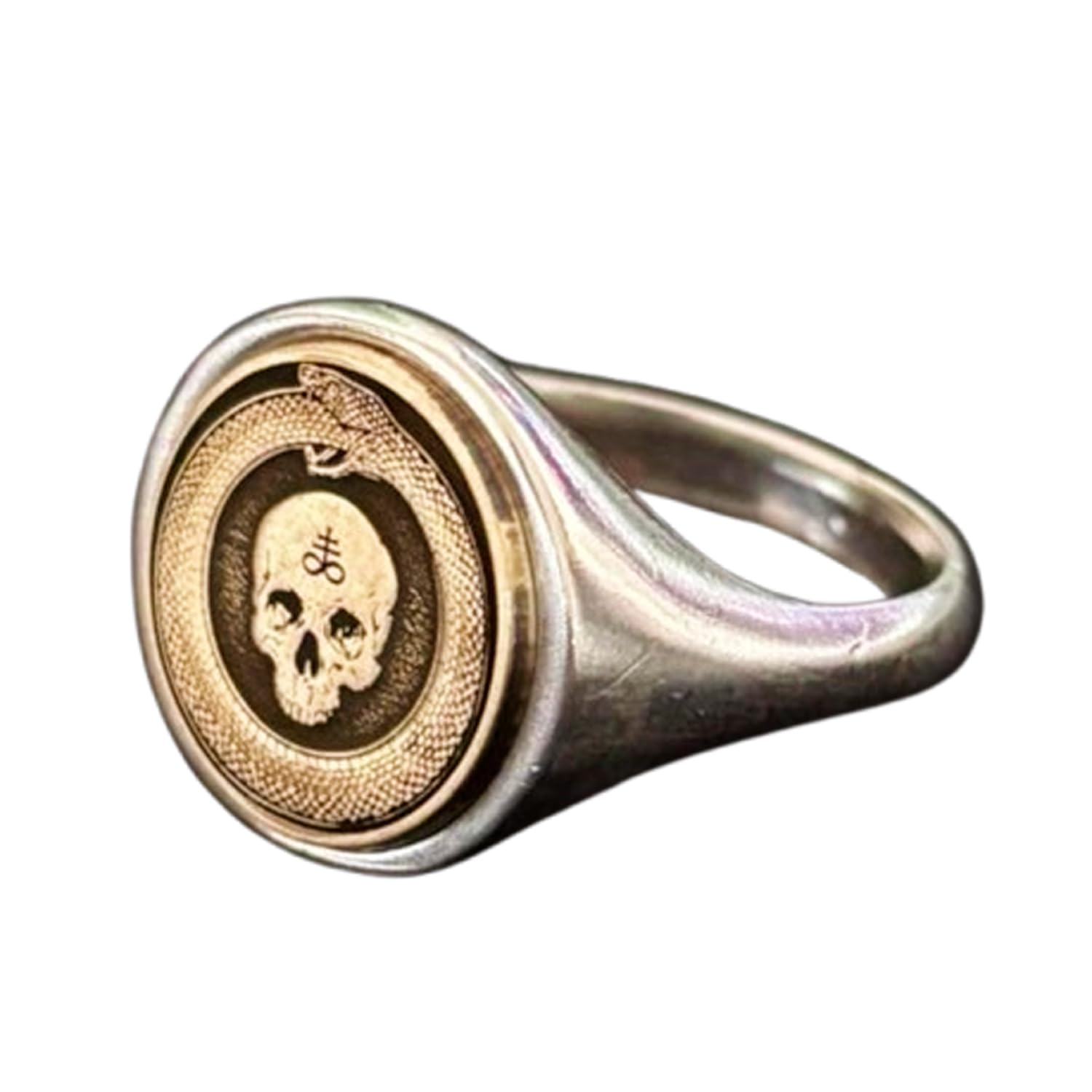 Bague Crâne d'Ourobros argent sterling accessoire de style quotidien - 5