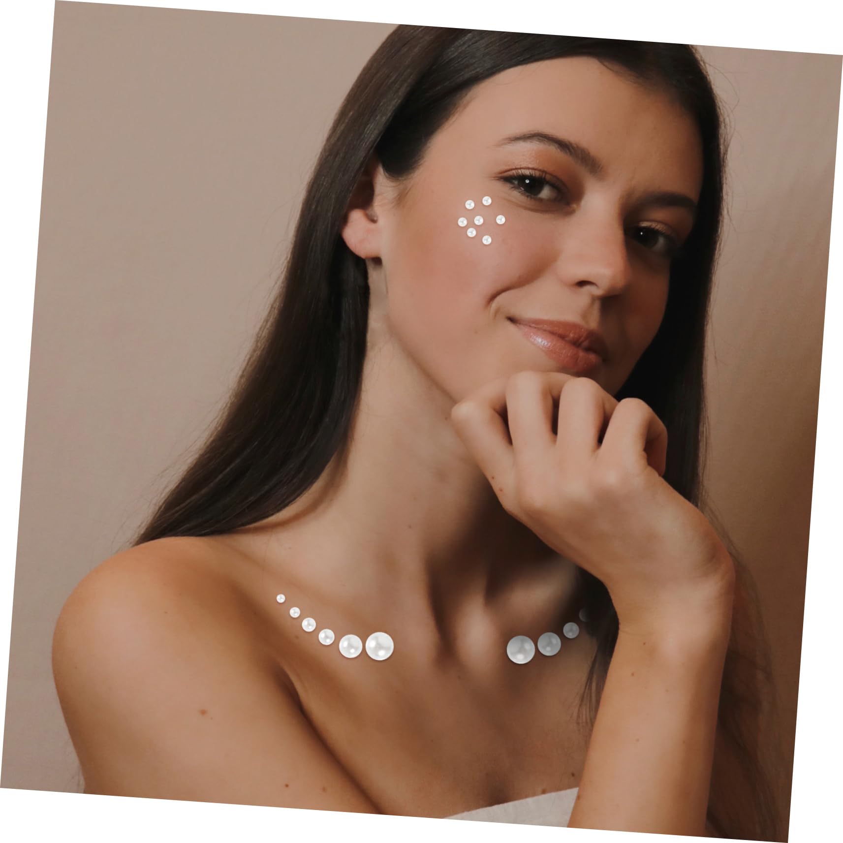 Gadpiparty 4 Set Adesivi Autoadesivi Piatte Da Perline Decorative Per Trucco E Crafting Per Festival E Decorazioni Fai Da Te 12 Fogli*4