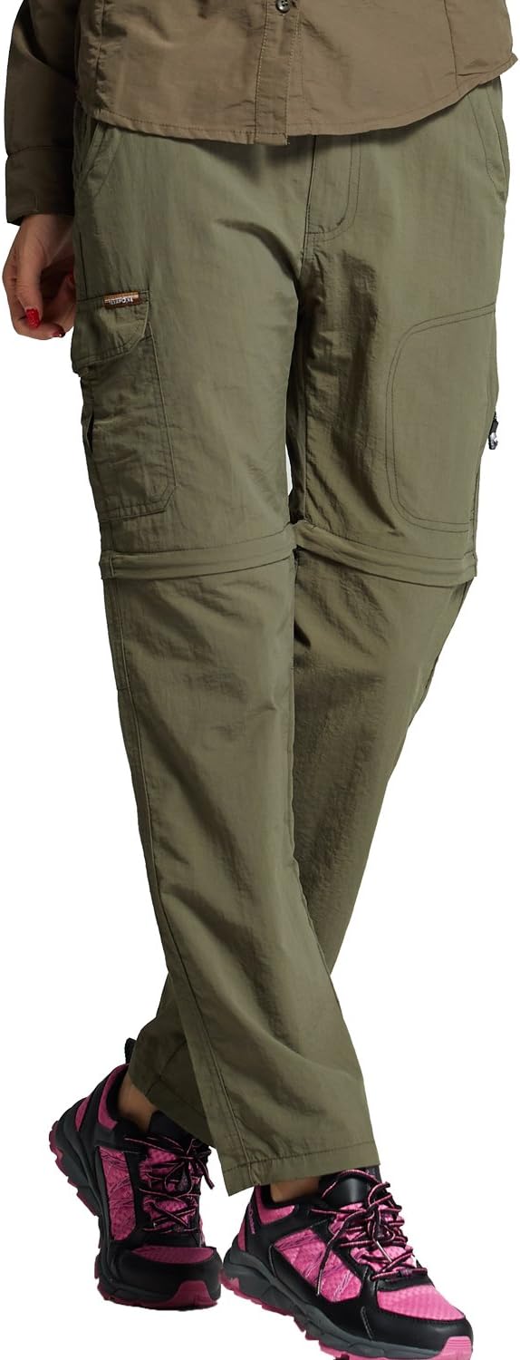 Mr.Stream Women's Hiking Quick Drying Outdoor Mountain Sports Fitness Convertible Cargo Pants