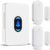Vista 11 de Daytech Timbre Inalámbrico con Sensor de Puerta Timbre de Entrada con Alcance de 800 pies 20 Melodías 5 Niveles de Volumen Ajustable Timbre