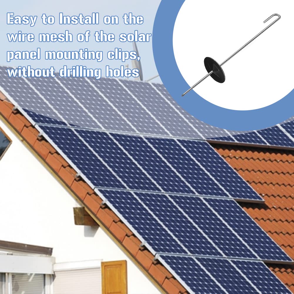 100 Clip Protettive Per Pannelli Solari | In Acciaio Inox Con Guarnizioni | Per Reti Anti-Uccelli E Animali - Foto 10