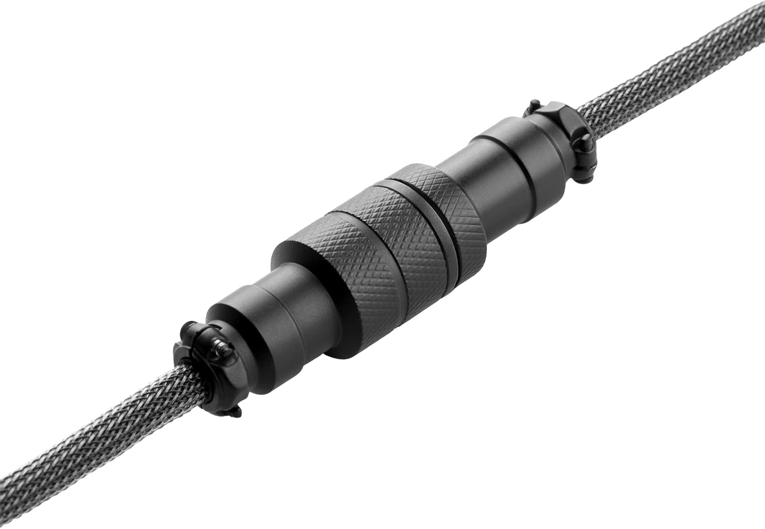 CableMod Pro Coiled Keyboard Cable (Carbon Grey, USB A to USB Type C, 150cm)