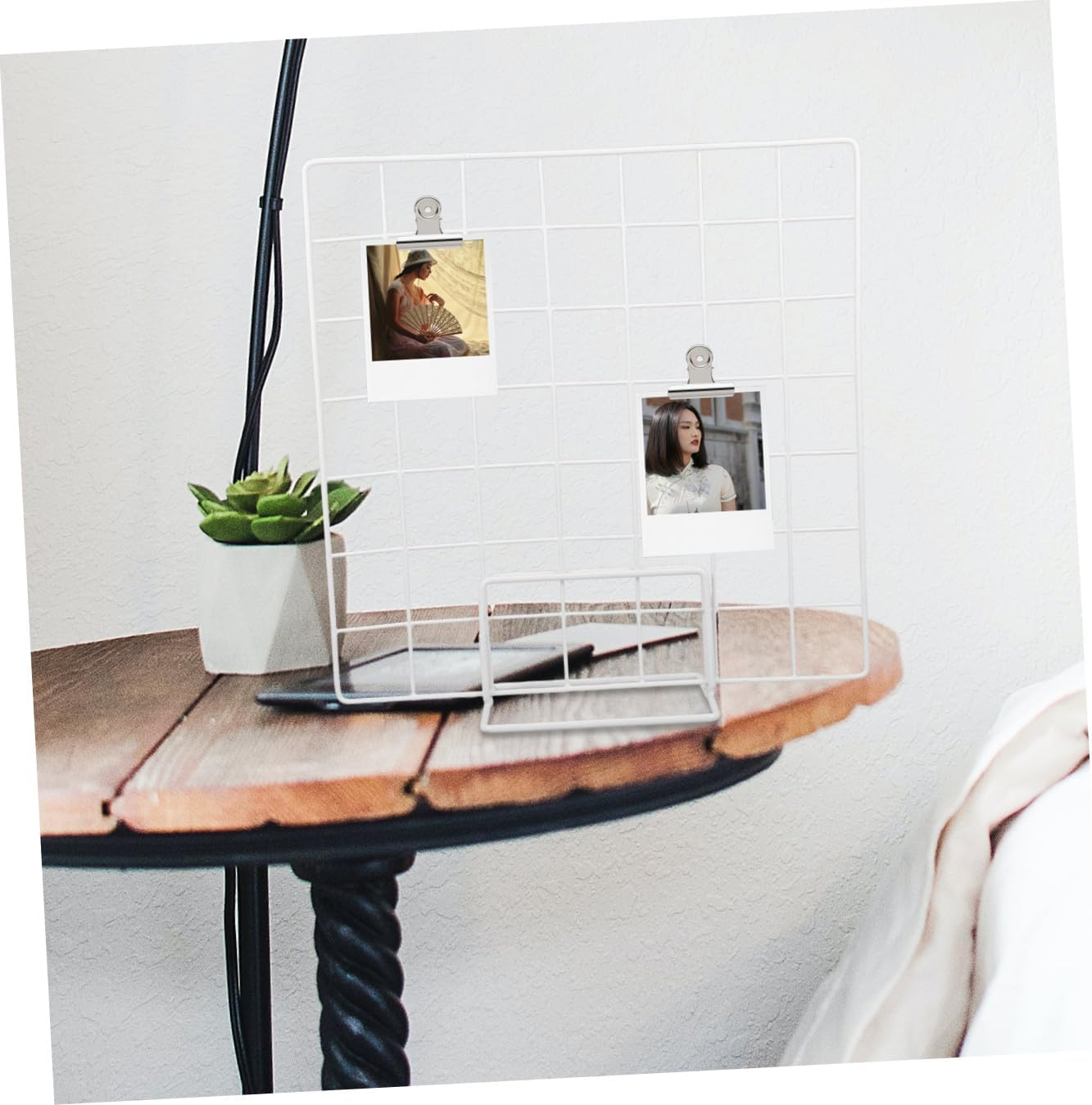 SOLUSTRE Square Display Stand Rack Shelf Office Product Display for Artwork Booth Setup