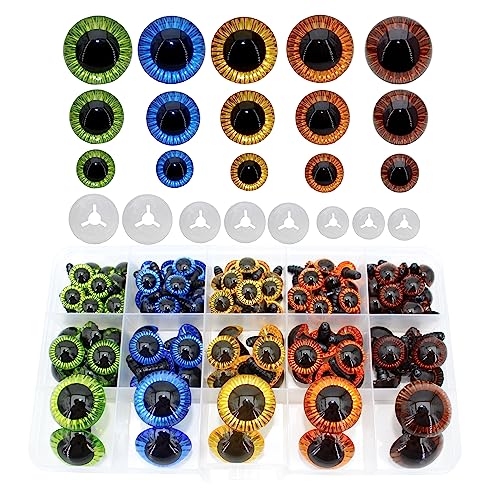 BESTCYC 1Box(160pcs) 3Size 5Colors Threaded Shank...