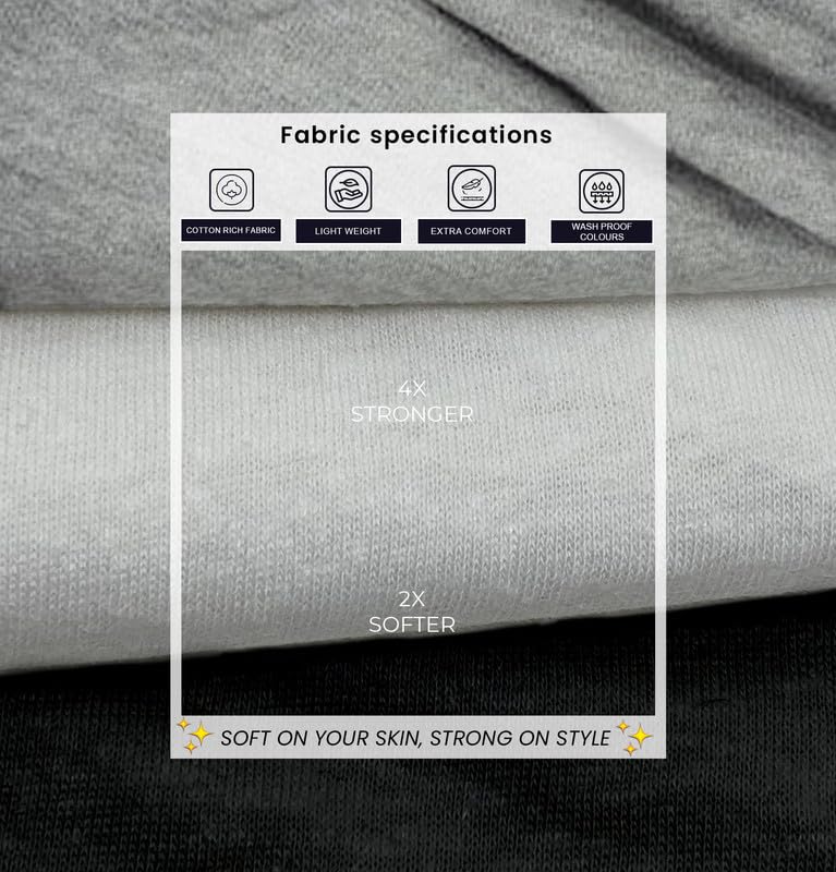 Image of Sleepynuts Women's S to 3XL Premium Half Sleeve Round Neck Plain Combed Cotton Tshirt Pack of 3 Loose Fit T-Shirts Combo