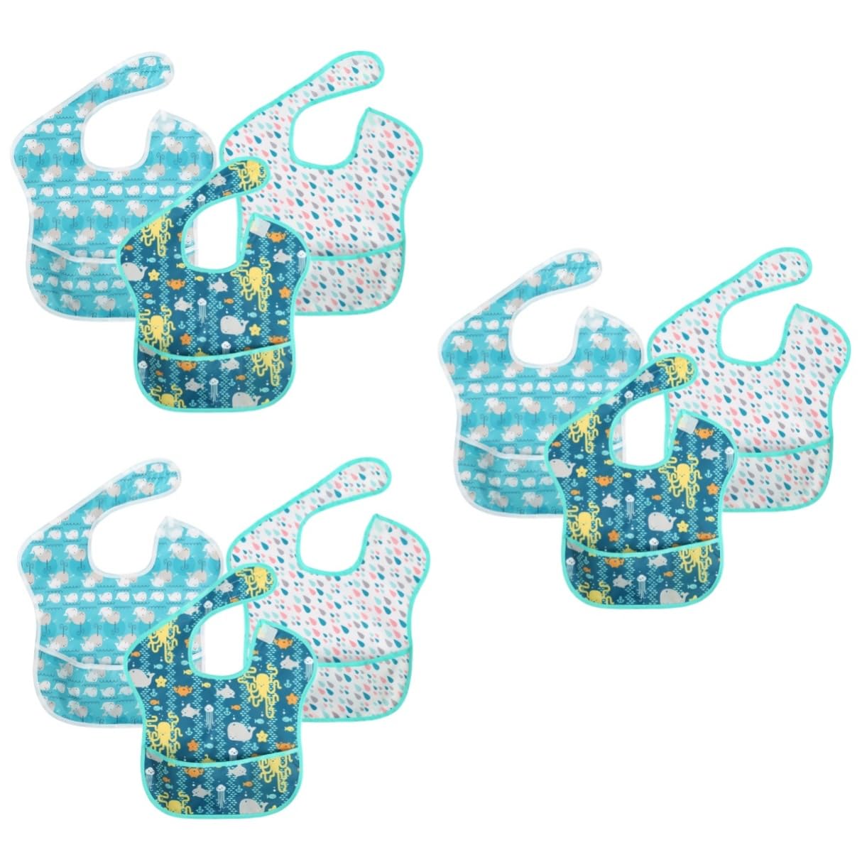 TOYANDONA 9 Stk Cartoon- -Lätzchen bibs babylätzen latzerl für bib wc Babyspeicheltuch wasserdichtes Babylätzchen -Stimmung -Gebot Karikatur