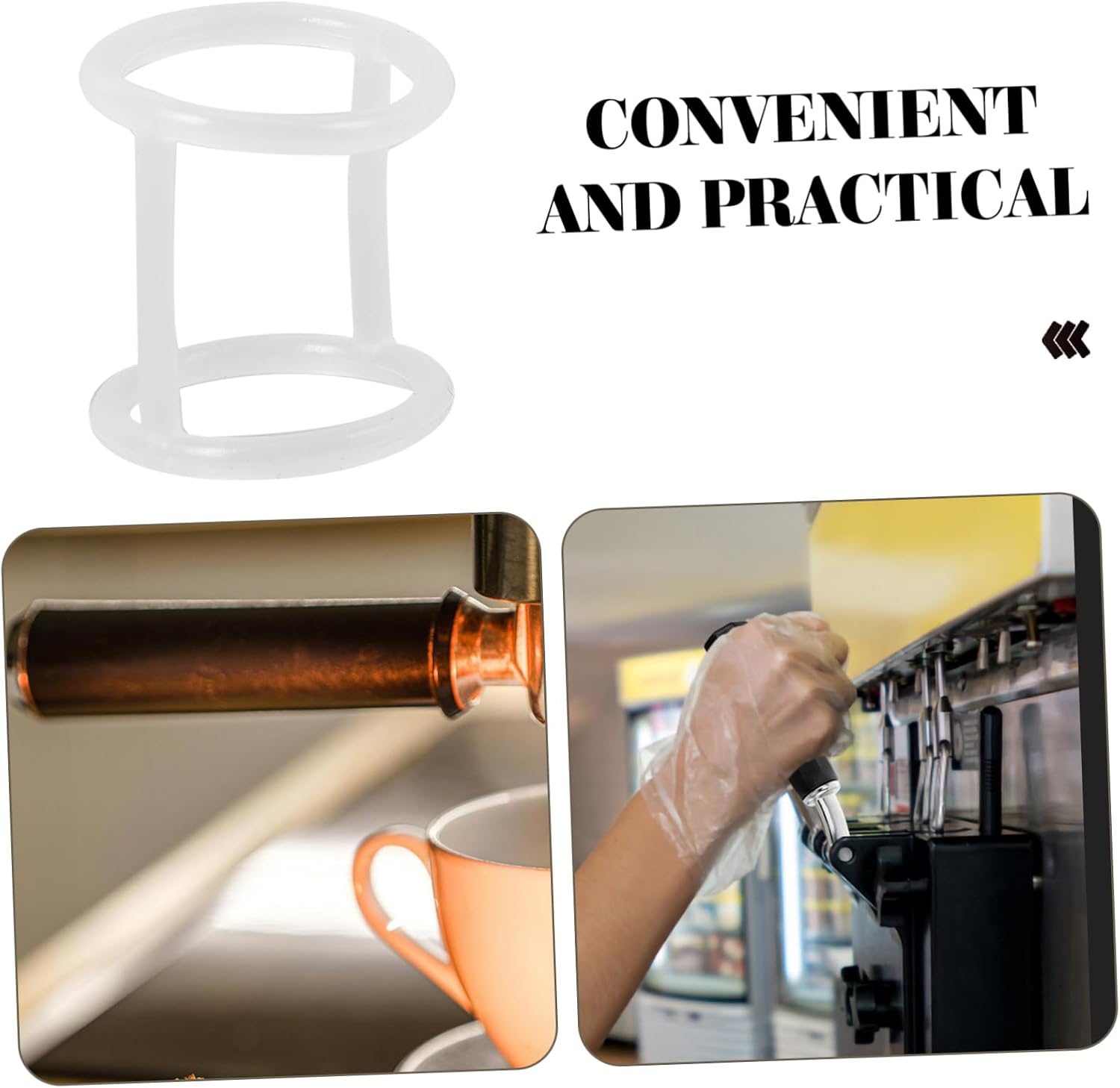 Ipetboom 3Pcs Seal Rings for Ice Cream Machine Gaskets for Ice Cream Maker Accessories Replacement Parts Easy to Install Compatible with Various Models