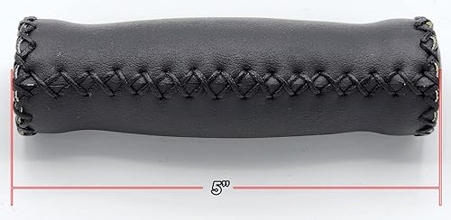 Miniatura 3 de Velo Puños de cuero de vinilo - Negro, para manillar de 7/8" de bicicletas de crucero de playa