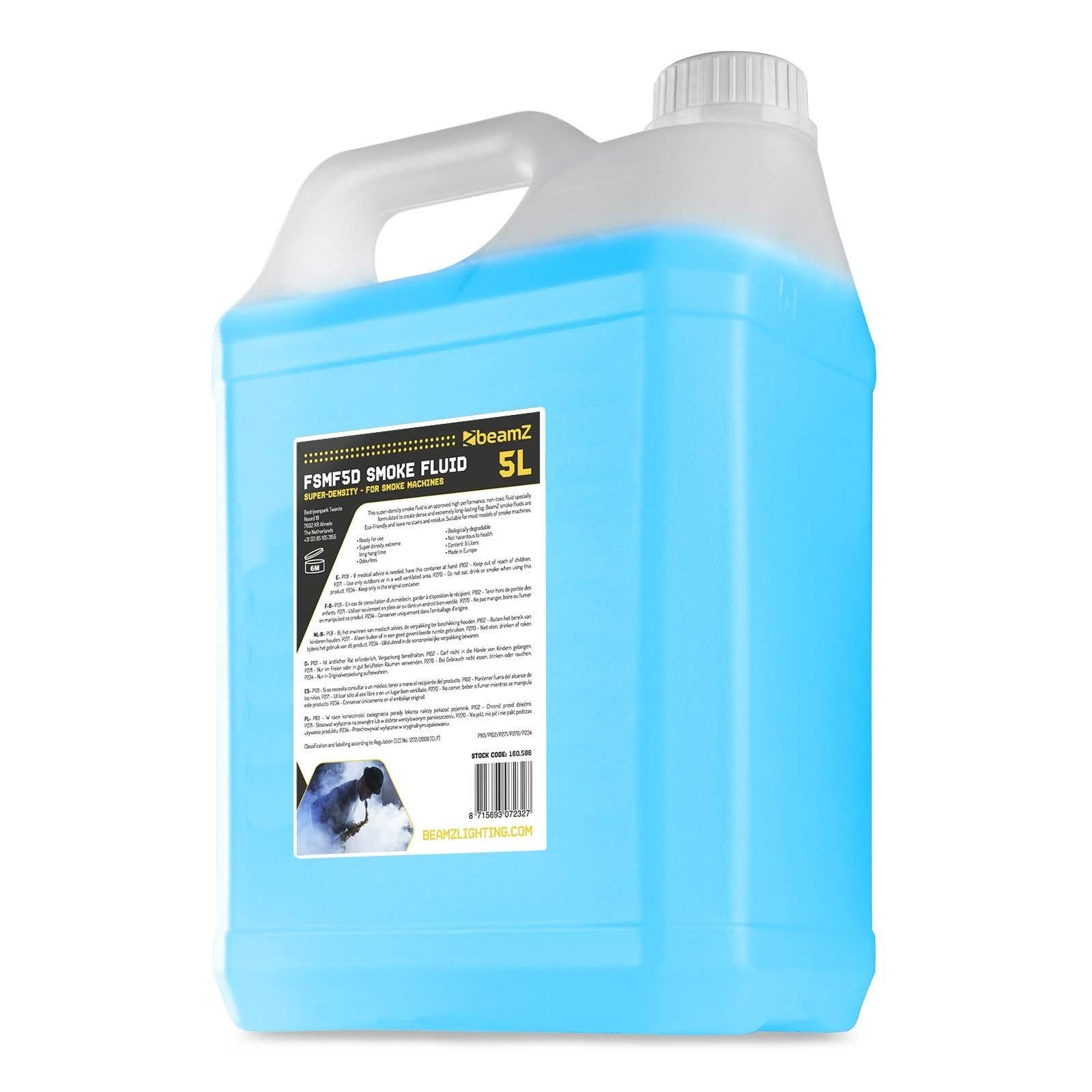 Liquido per macchina del fumo, 5 l, alta densità, bleuBeamZ