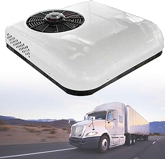 12V/24V DC Air Conditioner, RV Rooftop dc Air Conditioner Unit, High Efficient All-in-One RV Rooftop Air Conditioner for Car RV Truck Camper,12V
