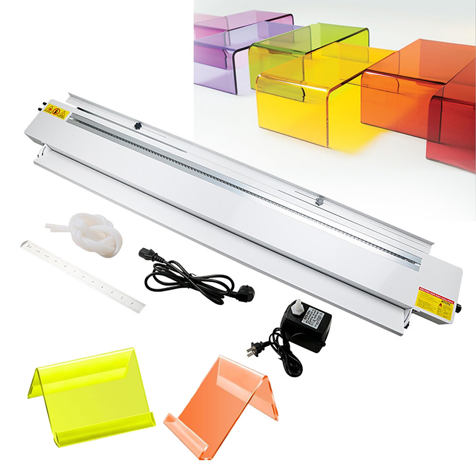 Dobladora de plástico acrílico PVC con ángulo y temperatura ajustables, dobladora de calor para hojas de PVC, ABS, PP y PC de 1 a 6 mm, herramienta de calentador de caja de luz de 30 cm