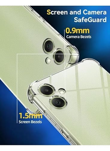 URBBKING Clear Case for Samsung Galaxy A07 5G Clear TPU Four Corners Protection Cover Transparent Soft funda, Anti-Falling Shockproof Protective Cover, Transparent