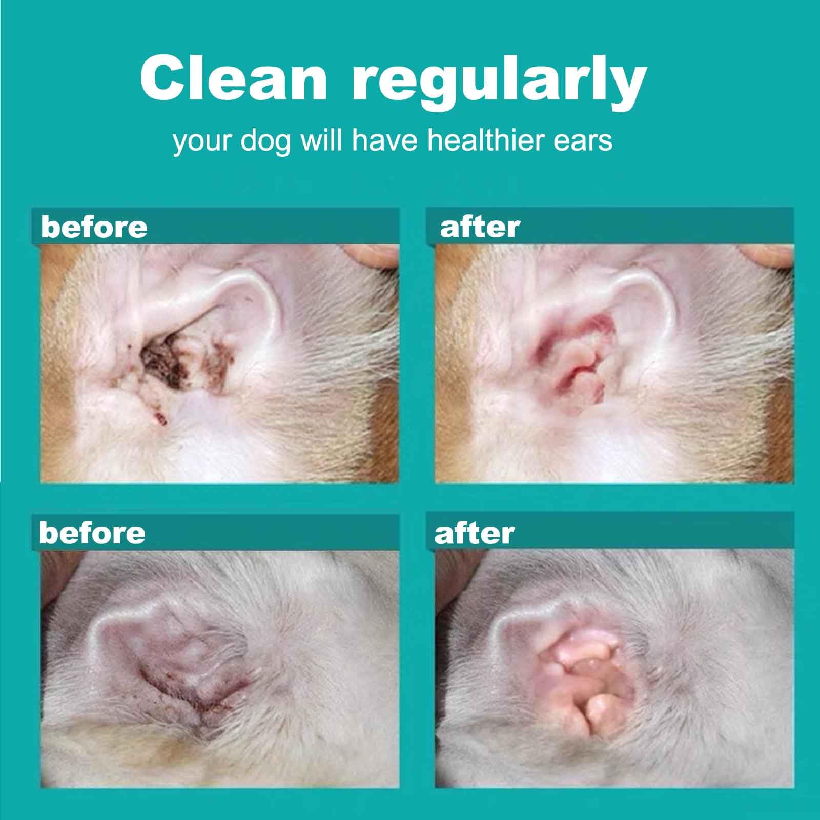 Ear Finger Wipes for Dogs & Cats,Dog Ear Cleaner Wipes Gently Remove Ear Wax, Debris, Natural Ingredients & Fresh Coconut Scent - 50 Count - image 6