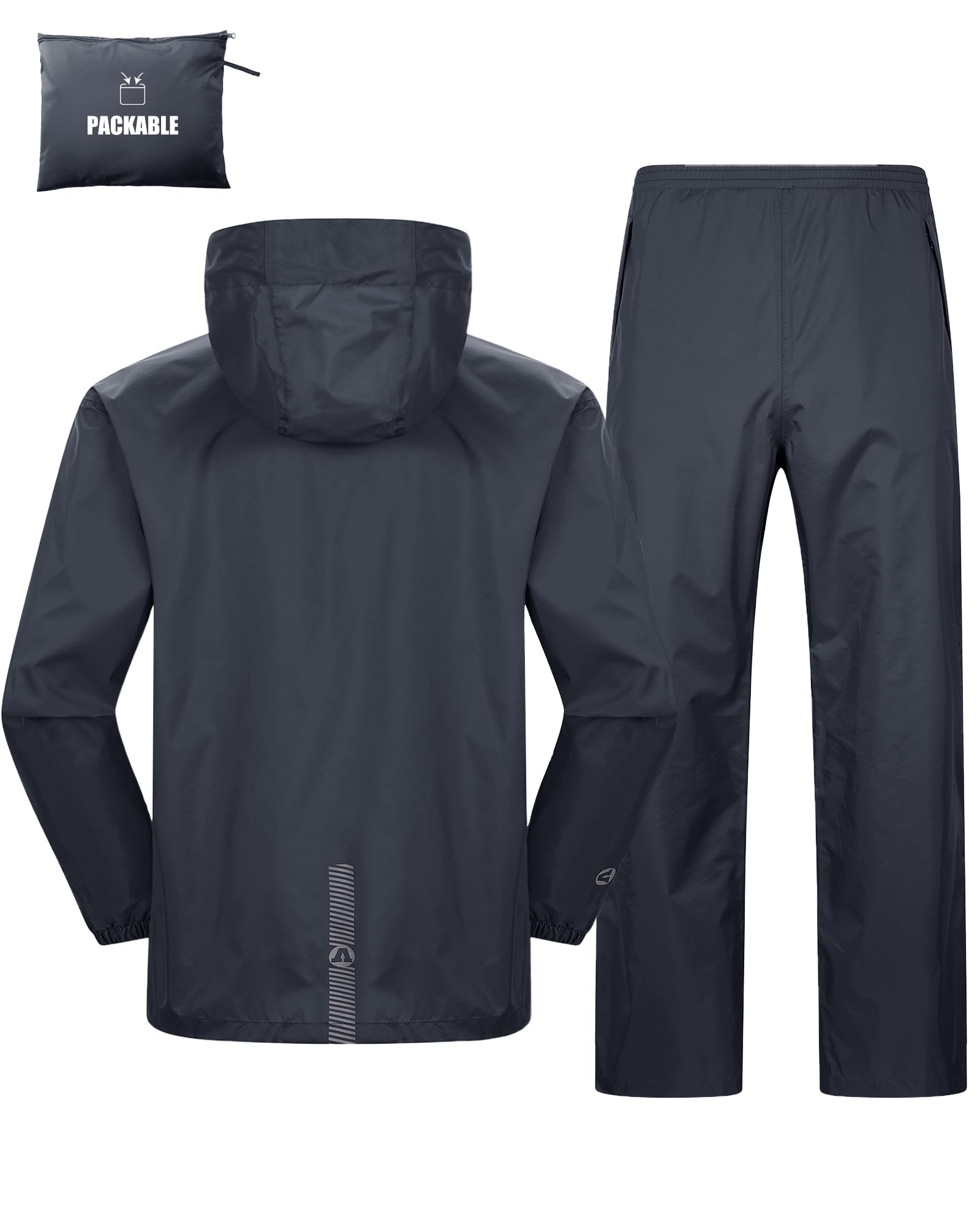 Outdoor Ventures Packable Rain Suit for Men