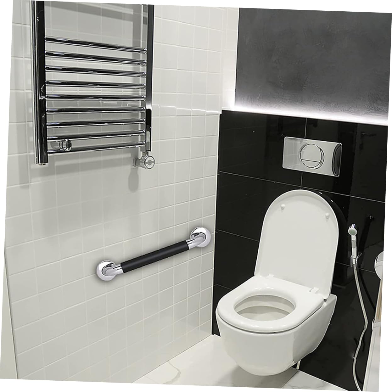Mobestech 2piezas Barra De Agarre Multifunción Pasamanos De Seguridad Para Ducha Asideros Para Baño y Escaleras