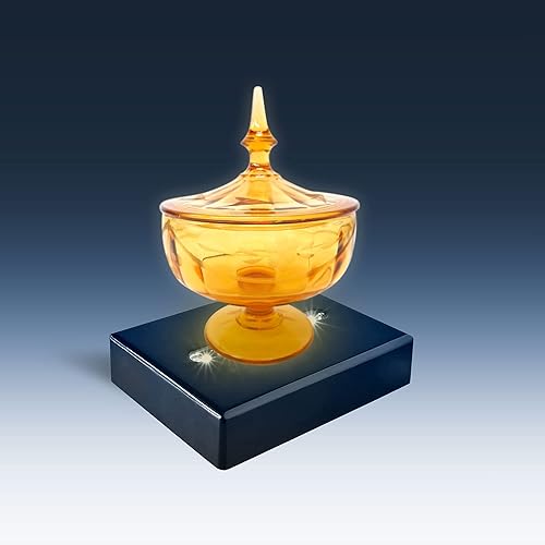 Miniatura 6 de ASENTE Pedestal de 6 luces LED  Base de soporte de luz blanca de laca negra mate mate rectangular para vidrio de arte 3D, decoración de habitaciones