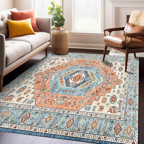 Tapis lavable salon grand format anti-glisse facile à nettoyer - 2