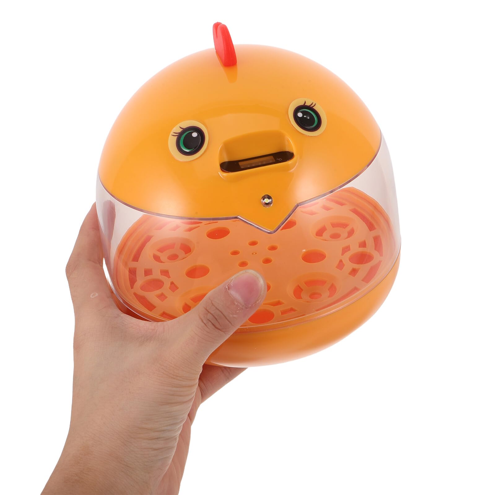 Anneome Mini Inkubator Do Jaj Inkubator Pisklęcia Jajek Domowych Przezroczysty Osłony Automatyczny Jajek Mini Egg Yellow