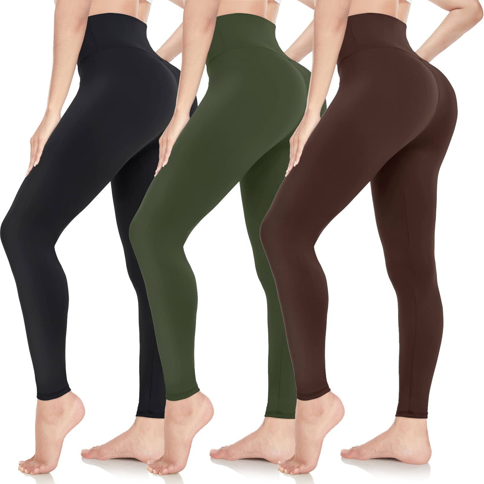 ACTINPUT Leggings for Women Soft High Waisted Tummy Control Leggings Sports Workout Gym Running Yoga Pants — view 11