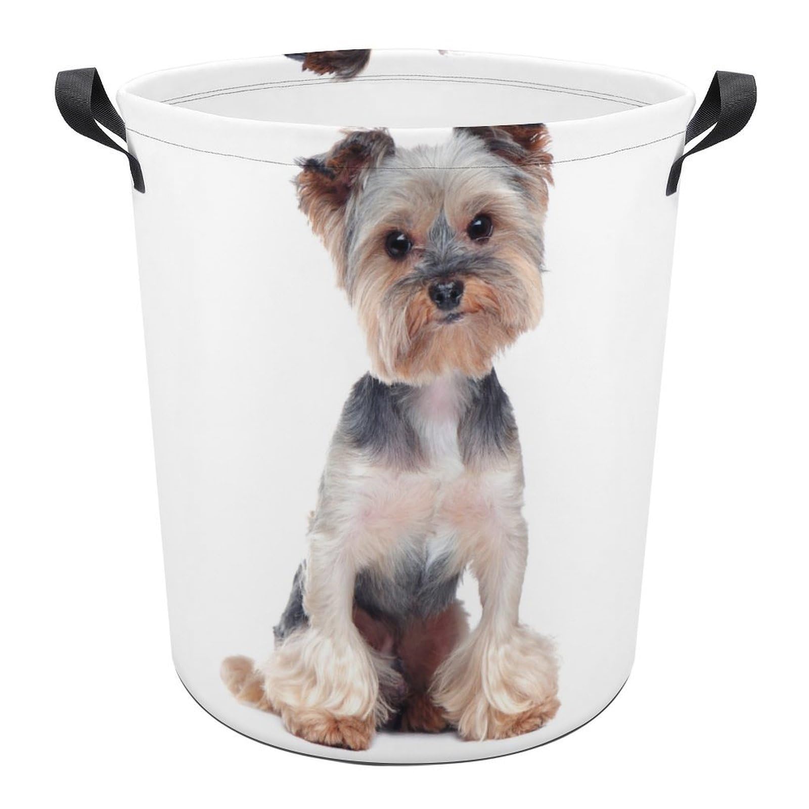 Cmagnifico As Shown Laundry Hamper, Yorkshire Terrier Laundry Basket, Washing Basket With Handle