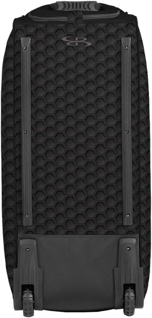 Boombah Brute Rolling Bat Bag 2.0 3DHC - 35" x 15" x 12-1/2" - Multiple Color Options - Holds 4 Bats and Room for Gear - Wheeled Bag