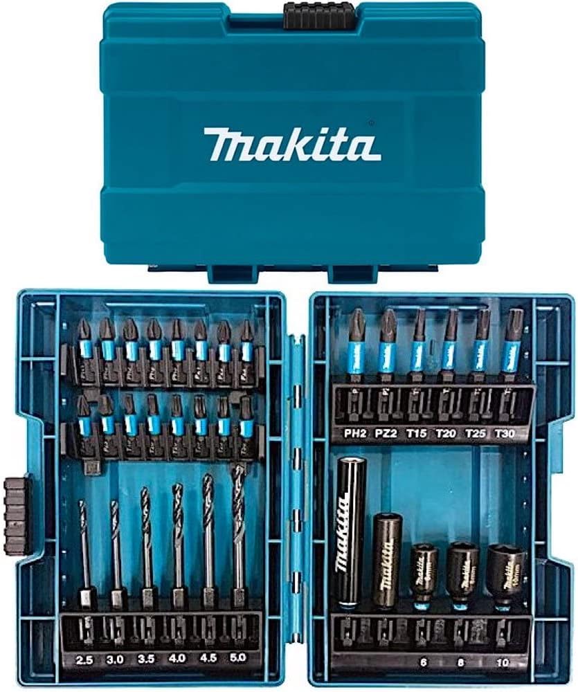 Amazon | マキタ(Makita) インパクトドライバー用 ビット ソケット 43本 セット 六角軸6.35㎜シャンク ケース付 B ...