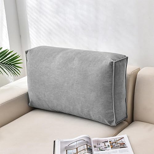 Almohadas para cabecero, almohada de lectura, cojín grande para cabecero, respaldo de cama, soporte de posicionamiento con funda extraíble