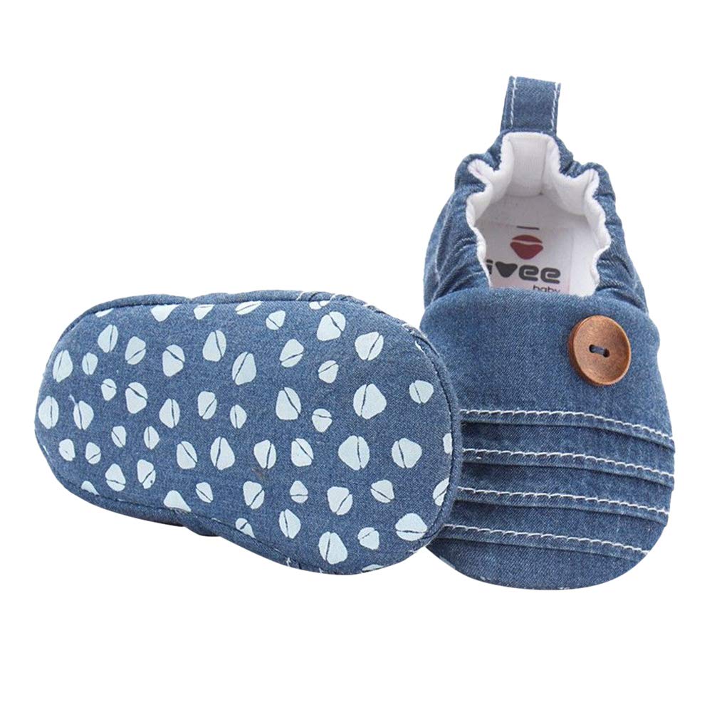 Hopscotch Baby Boys Denim Denim Slip-On Booties with Elastic in Blue Color,UK:3.5 (IVE-845190) (B08TV3MGRM) Amazon Price History, Amazon Price Tracker