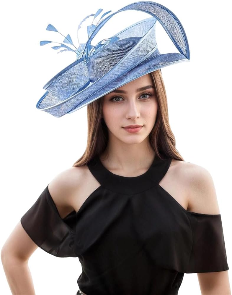 Women's Vintage Party Headdress Hat for Christmas Wedding Church Fashion Photography Bride Fascinators Hat