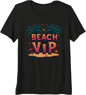 Beach Bar VIP: Tropical Paradise Cocktail Women's Premium Tri-blend T-Shirt, Black, X-Large