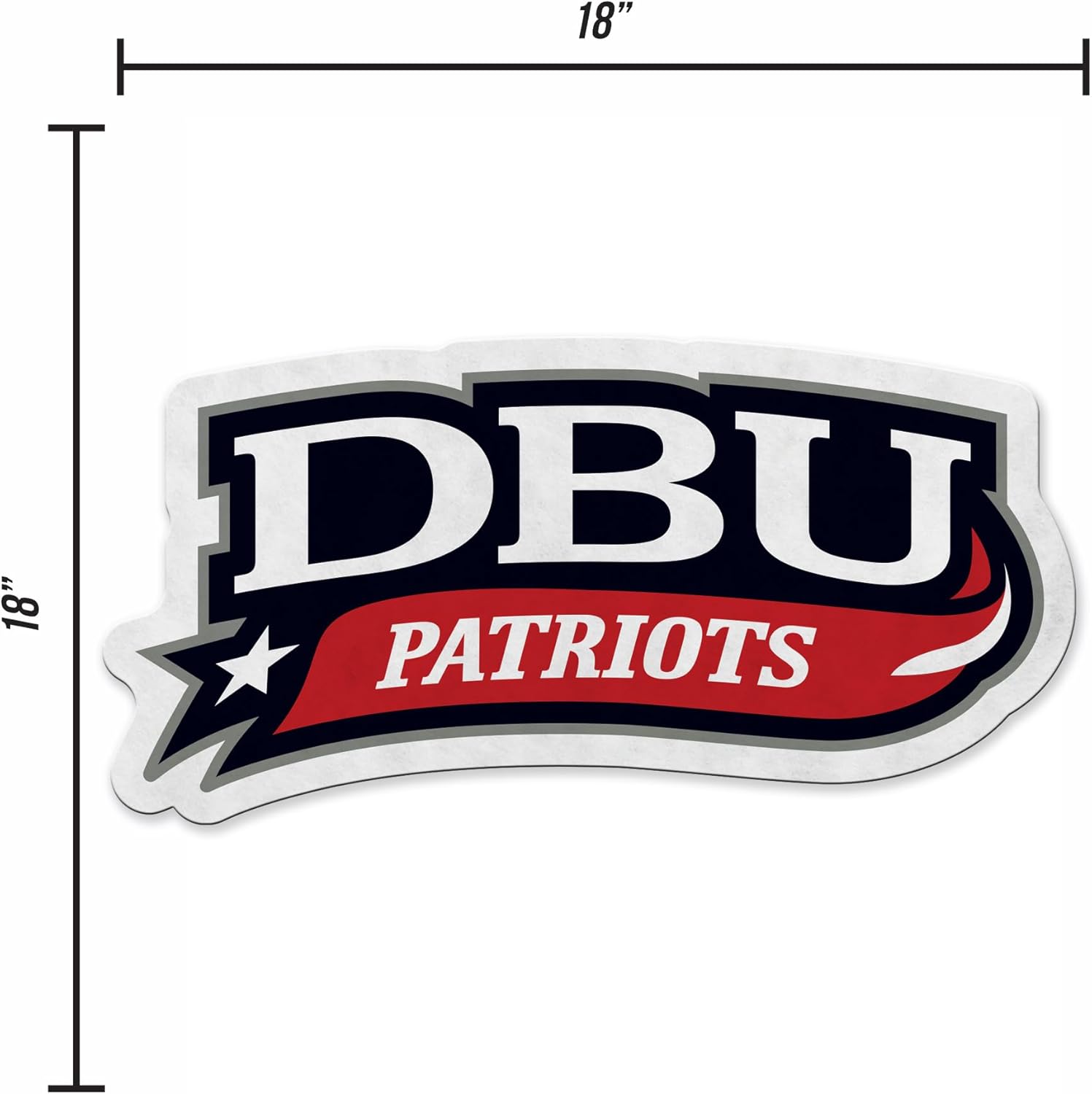 Rico Industries NCAA Dallas Baptist Patriots Shape Cut Pennant - Home and Living Room Décor - Soft Felt EZ to Hang - Image 5