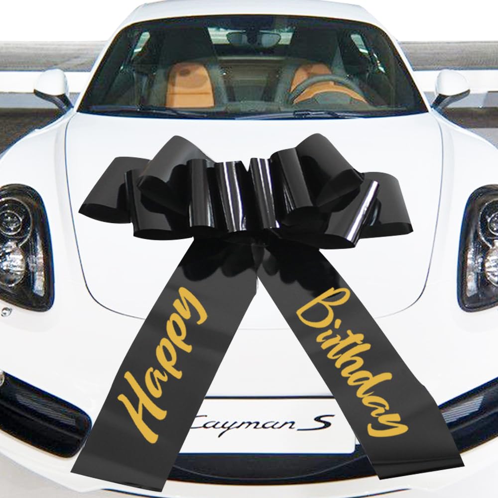 Happy Birthday Car Bow,30 Inch Big Car Bow for car,New House,Birthday Gift,Birthday Party and Other Gifts and Scene Decoration — image 1