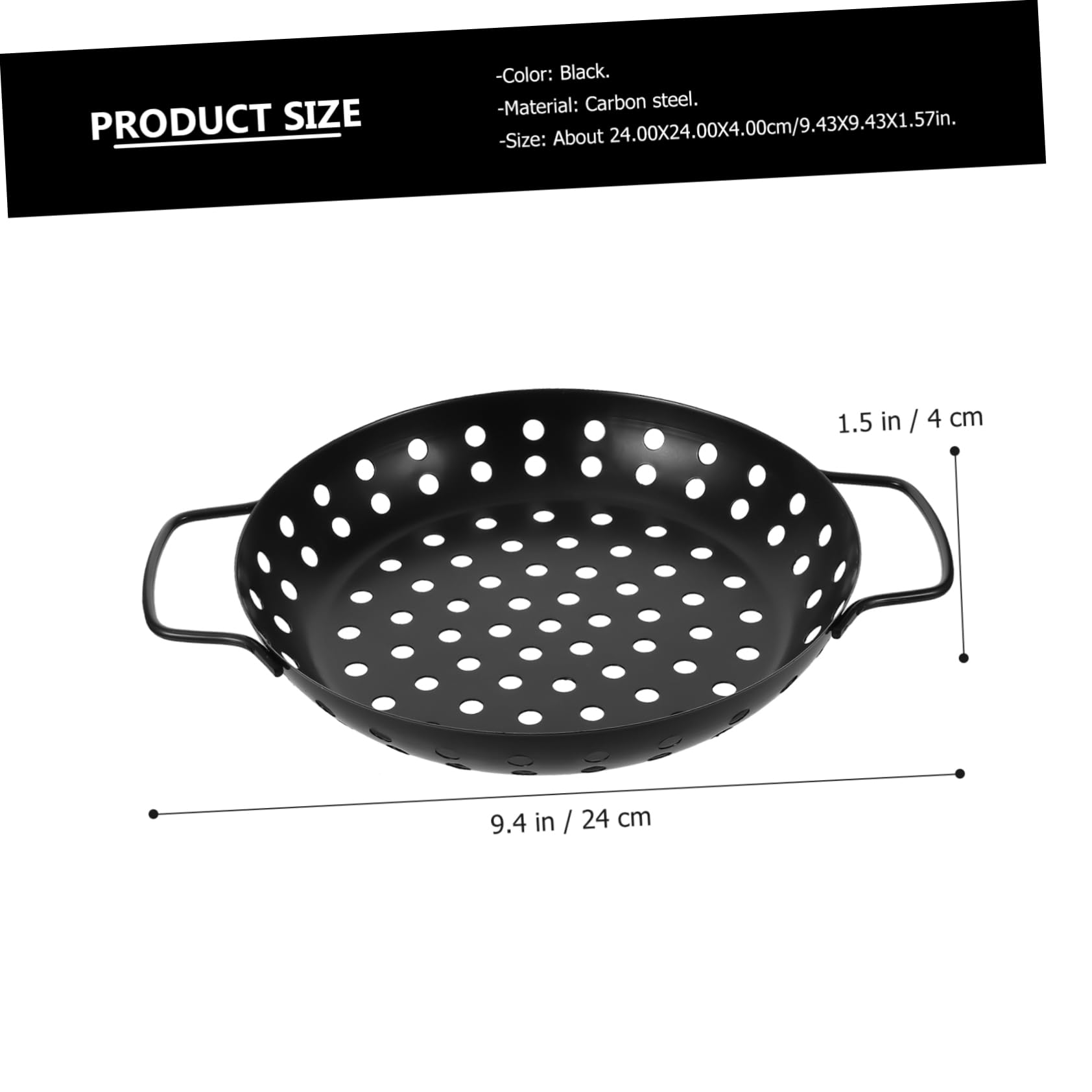 Ciieeo Barbecue Pan Large Holes Griddle Plate for Outdoor Cooking Easy to Use Non-stick Sturdy