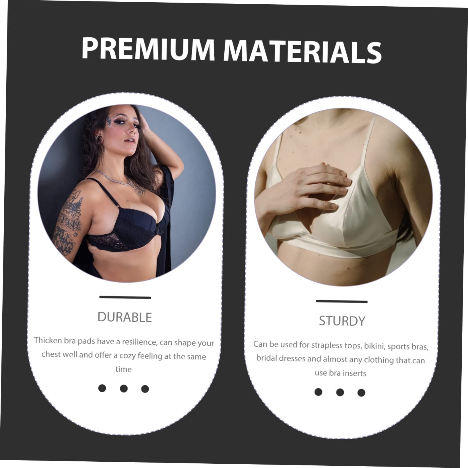 VALICLUD Inserciones de sujetador insertos de sujetador push up copas para realzar los senos sujetadores sin tirantes strapless bra sujetadores deportivos almohadillas de sujetador