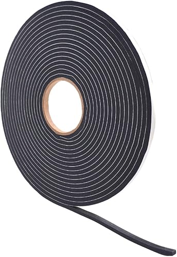 WOD SSFLDFT - Cinta de espuma aislante autoadhesiva, 116 de grosor x 14 de ancho, 150 pies, fabricada en Estados Unidos, impermeabilización, HVAC,