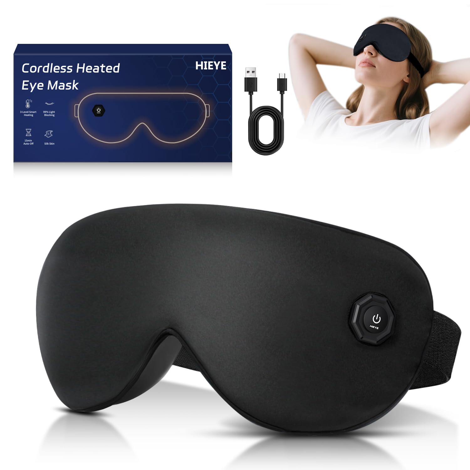 Cordless Heated Eye Mask (Acewin)