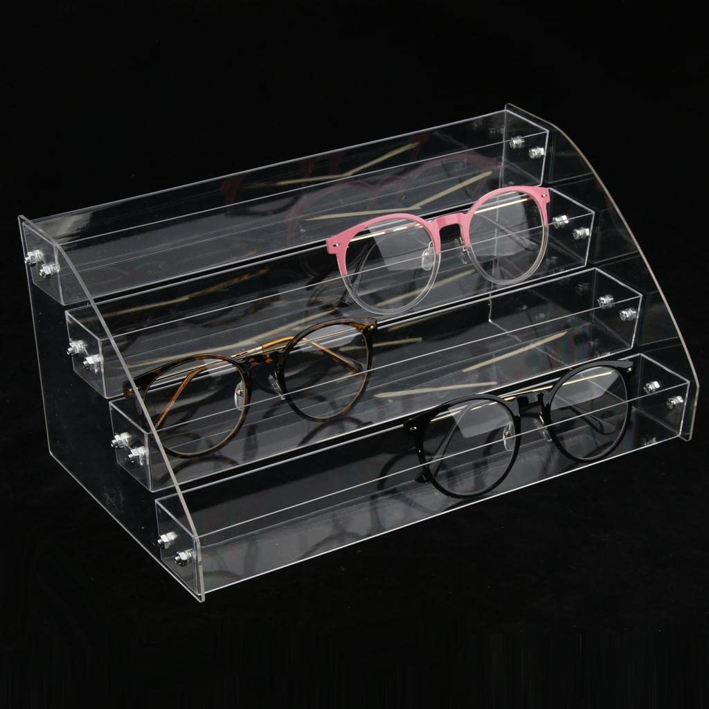 CALANDIS™ 1 Pcs Multi-Layer Acrylic Sunglasses Display Stand Nail Polish Rack 4 Layers | Eyeglass Cases | Vision Care-image-13