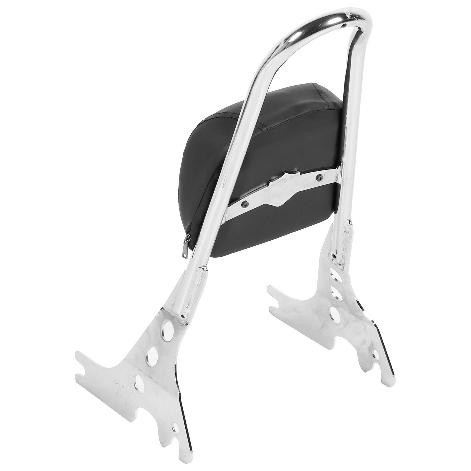Cocoarm Zdejmowany Drążek Oparcia Motocykla z podkładką Oparcia Stalowy Drążek Sissy 20,1 Cala Łatwa Instalacja Ergonomiczne Wsparcie do Jazdy dla XL883R XL1200R XLH883 04-19 (Chrom)