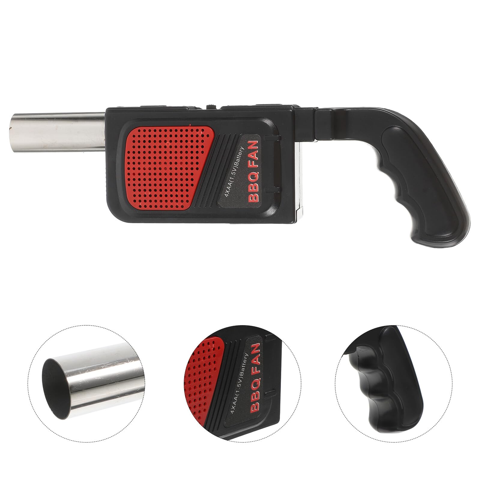 2 pezzi Soffiatore Elettrico Portatile per Barbecue Ventola Batteria per Accensione Rapida Strumento Compatto per Campeggio e Cottura All Aperto