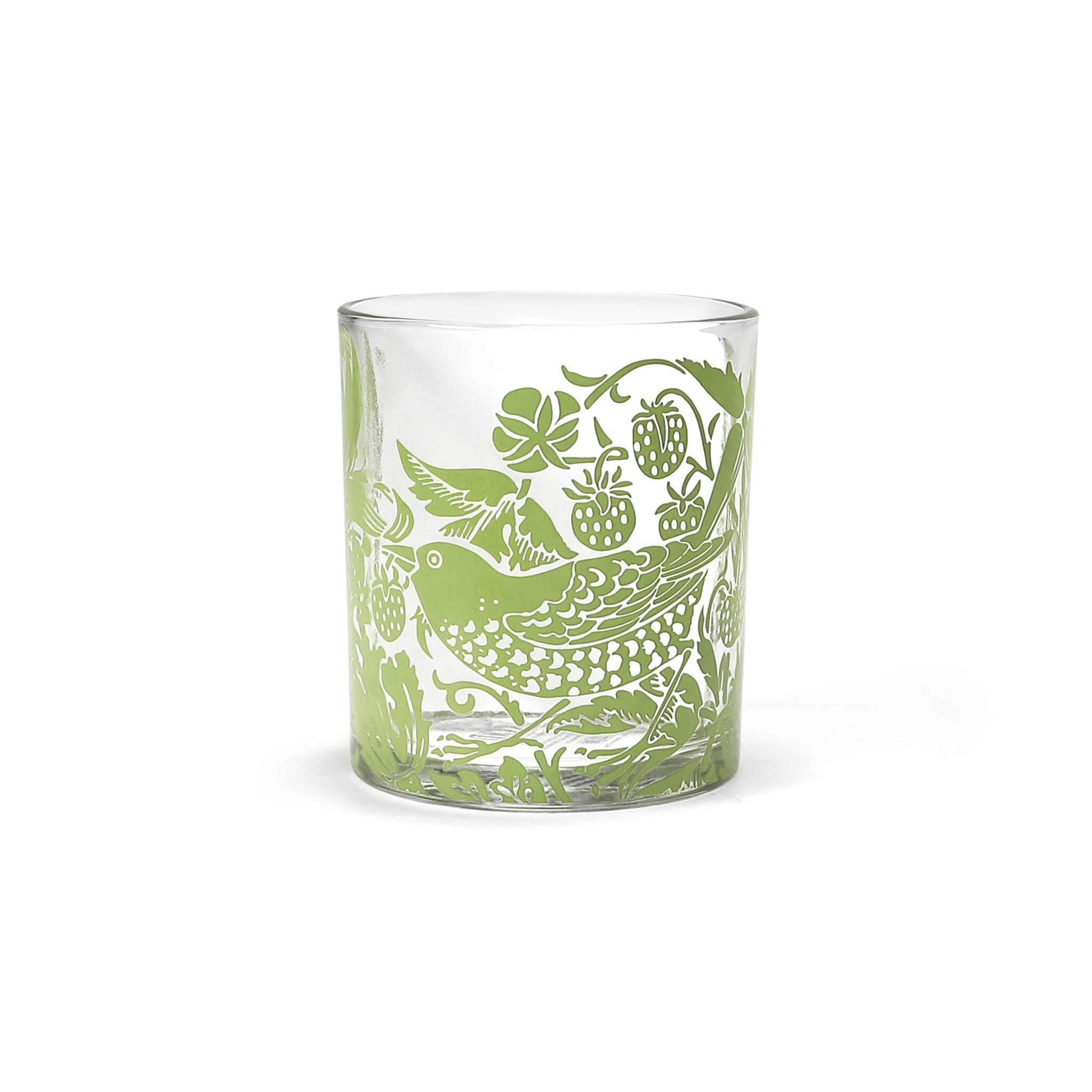 Half Moon Bay Glass Tumbler (300ml) - ACS William Morris (Sage)